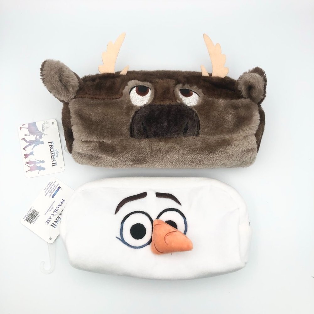 NEW Disney's Frozen Plush Pencil Cases- set of 2